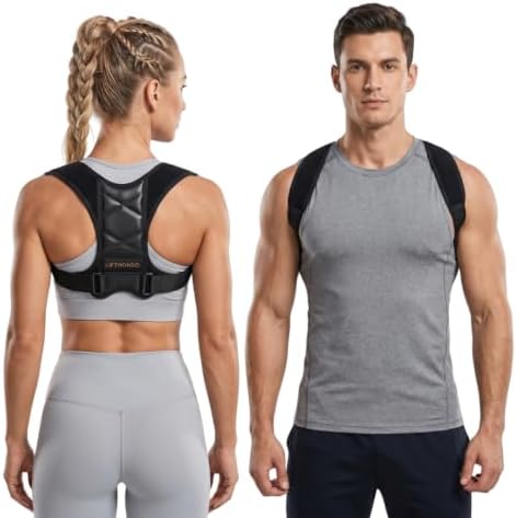 Back Posture Corrector for Adults – Adjustable Upper Back Brace for Women & Men, Breathable Shoulder Straightener & Spine Support, Helps Relieve Neck, Shoulder & Upper Back Discomfort – Discreet Under Clothes, Suitable for Office, Work & Daily Wear