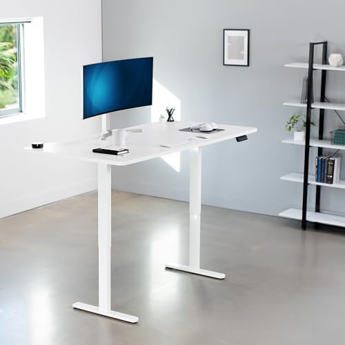 VIVO White 71 x 36 in Standing Desk, DESK-KIT-E2W7W-36