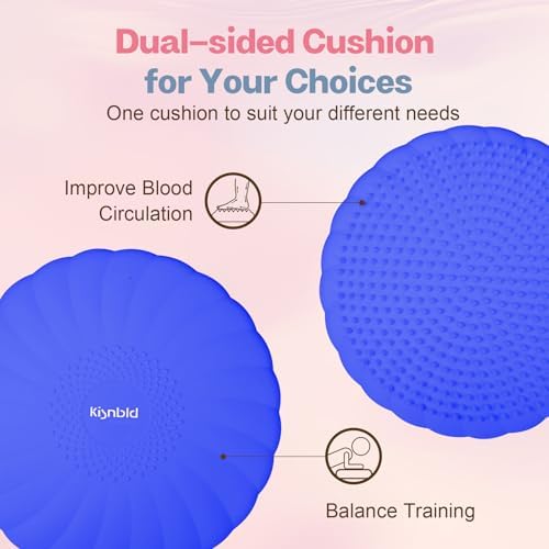 kisnbld Wobble Cushion, Balance Disc with Pump, Core & Posture Training