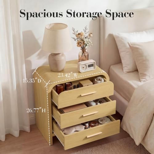 Night Stand, 3-Drawer