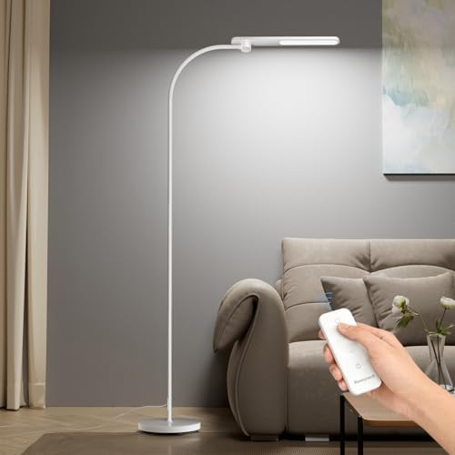 Honeywell LED Floor Lamp Dimmable Gooseneck Reading Living Room Bedroom 77"