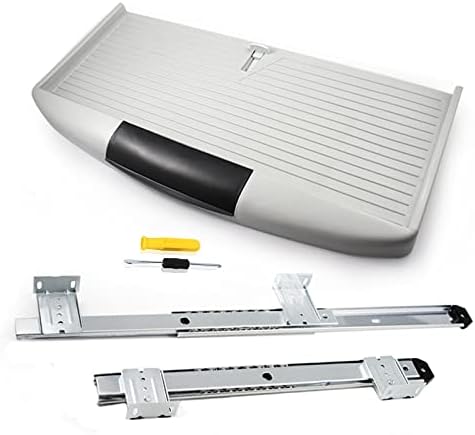 V3VOGUE Keyboard Tray Under Desk Adjustable Height - with Extension Ball Bearing Slides, Smoothly Pull Out Keyboard Drawer Keyboard Platforms, Can Hidden Under The Desk, Easy to Fit