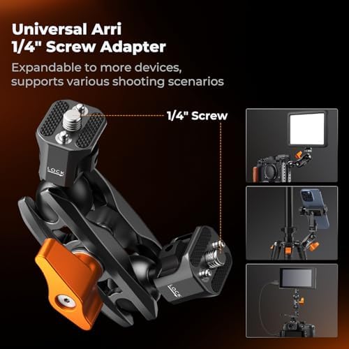 K&F CONCEPT Dual Ball Heads Magic Arm, Articulating Magic Arm