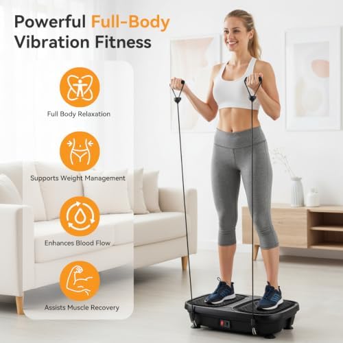 NEWBULIG Vibration Plate Exercise Machine Body Shaker for Home Office