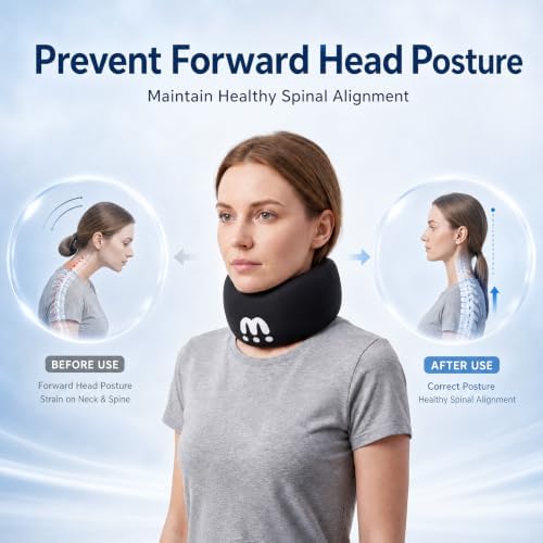 Ice Silk Neck Brace for Neck Pain and Support, Memory Foam Collar