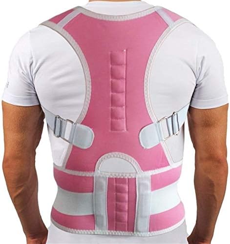 Posture Corrector Shoulder Bandage Corset for The Back Orthopedic Posture Correction Lower Back Support Belt for Men Women,White-XL,Black-M (Black,Medium)