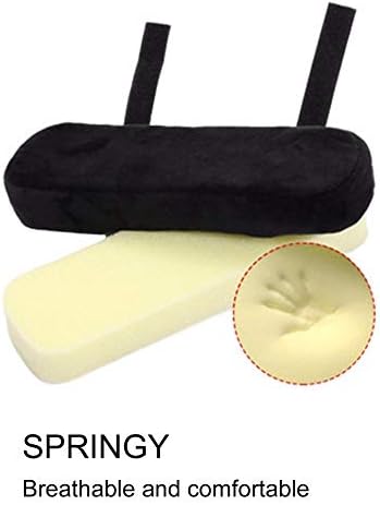 traderplus 2 Pcs Memory Foam Chair Armrest Pads Cushion Cover Elbow Pillow for Forearm Pressure Relief