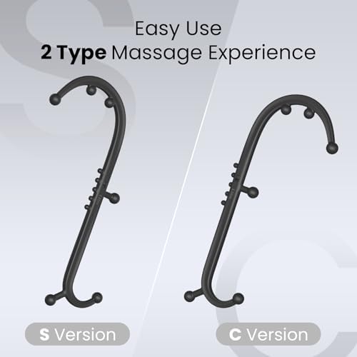 LiBa Trigger Point Massage Tool 11-Node, Collapsible S/C Curve