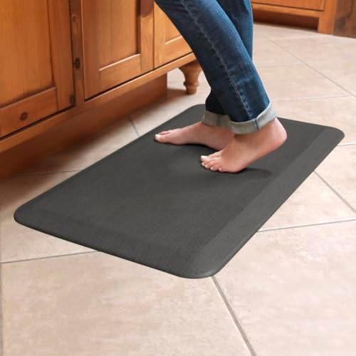 GelPro 30 in. L X 20 in. W Charcoal Polyurethane Foam Anti Fatigue Mat