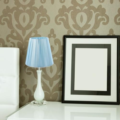 OSALADI Decorative Blue Lamp Shade Simple Chic Cloth Cover for Table Wall Floor Lamps Home Lighting Accessory Soft Light Filter for Bedroom and Study