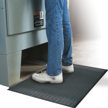Herco 3' x 4' Vinyl Sponge Anti-Fatigue Mat - Grey