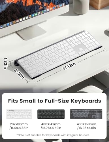 Vaydeer Keyboard Stand for Desk, Acrylic Tilted Computer Keyboard Riser