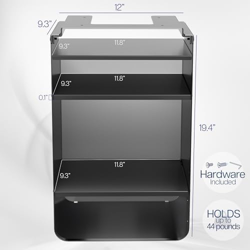 VIVO Black Under Desk Storage Cabinet, DESK-SC01