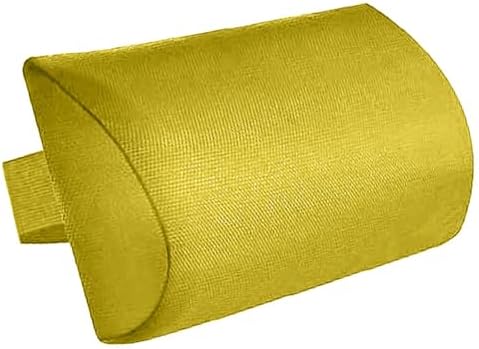 Chaise Lounge Neck Support Pillow with Adjustable Strap,Ergonomic Headrest Pillow Portable Bolster Cushion for Patio Backyard Beach Pool Garden Recliner (Yellow)
