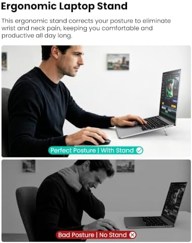Nillkin Portable Laptop Stand with 3 Adjustable Angles, Laptop Riser, Slim