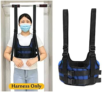 Back Stretcher Harness for Spinal Decompression, Lumbar Traction Belt & Inversion Table Alternative, Back Realignment Device for Herniated Disc Pain Relief – Large (42–50” Chest)