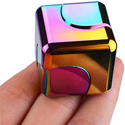Fidget Spinner Toys Cube Adults Metal Fidgets Cool Stuff Desk Gadgets Office Toy for Teen Boy Small Anxiety Figette Sensory Toy ADHD Tool Fingears Figet Stress Gifts Easter Basket Stuffers Teen Boys
