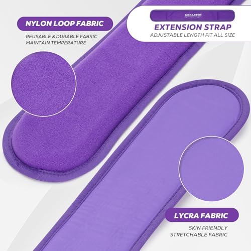 Neck Ice Pack Wrap, Reusable Cold/Hot Gel for Neck Pain, Purple