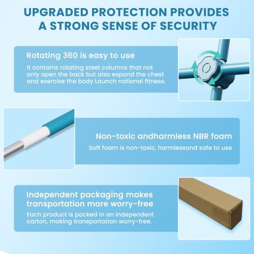 Yoga Stick - Posture Correction Stick - Posture Stick - Back Crack Corrector - Child Adult Hump Corrector - Neck Hump Corrector - Crack Corrector - Back Bulge 26-40in