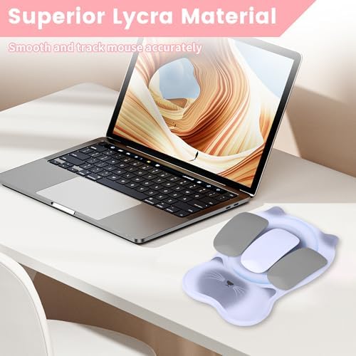 Ergonomic Mouse Pad with Wrist Rest,Cute Memory Foam Mousepad Wrist Support
