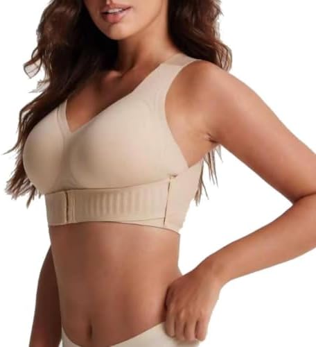 Posture Corrector Bra for Women Cross Back Front Closure Full Coverage Bras