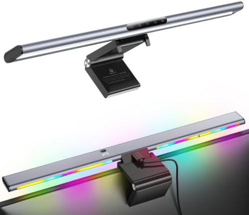 Syrinx LED Monitor Light Bar, 16.7" Computer Monitor Lamp with Backlight