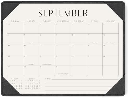 Jotsome Desk Calendar 2026-2027 with Protective Mat 14"x10.5"