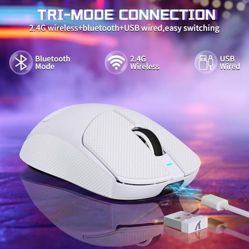 ATTACK SHARK X8 SE Tri-Mode Wireless Gaming Mouse Ergonomic 59g Lightweight