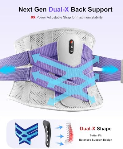 Back Brace for Women Men Lower Back Pain, Adjustable Lumbar Support Belt