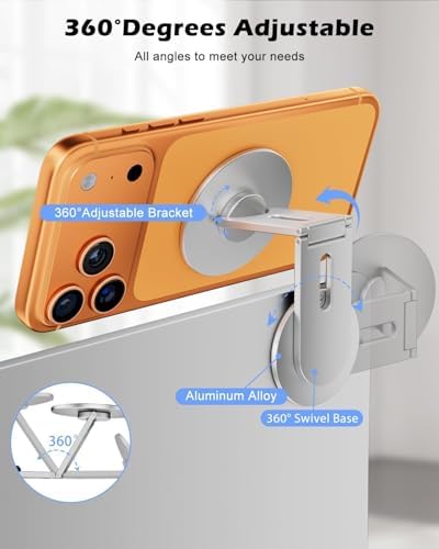 CloudValley Magnetic Phone Laptop Holder Mount, Foldable Hidden Stand