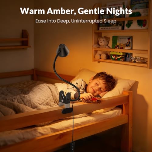 LEPOWER Clip on Light, Reading Lights for Books in Bed, 400LM, RG0 Eye-Care
