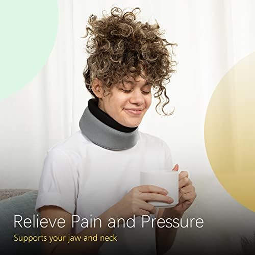 BraceUP Neck Brace for Neck Pain and Neck Support Women Man – Soft Cervical Collar for Pain Relief, Sleeping, Posture, and Straightener, Traction Equipment