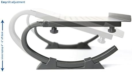 VIVO Black Fully Adjustable Curved Laptop, Notebook and Monitor Riser Stand STAND-V001N