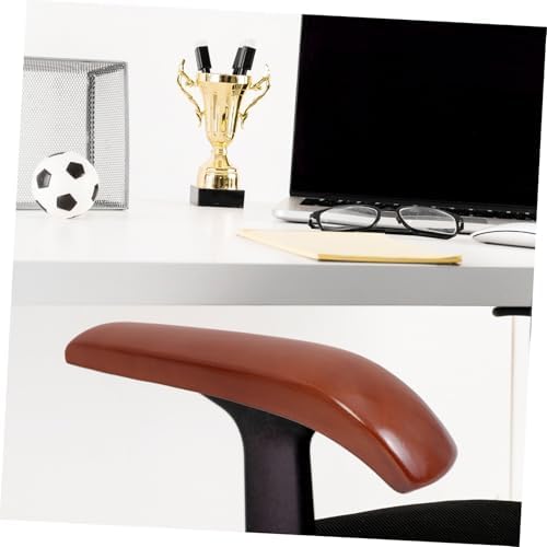 ARTIBETTER Office Chair Arm Pads Replacement Solid Wood Arm Rests for Desk and Swivel Chairs Universal Chair Armrest Pads for Comfort Grip 1 Pair