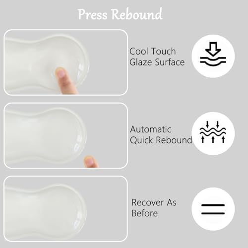 Gel Wrist Rest for Keyboard and Mouse Transparent Acrylic Tilted Keyboard Riser for Desktop Ergonomic Computer Keyboard Stand Holder for Desk Silicone Mouse Wrist Pad Support 60% 68% 75% White