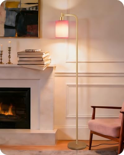 Dimmable Floor Lamp for Living Room with Remote & 10W Bulb