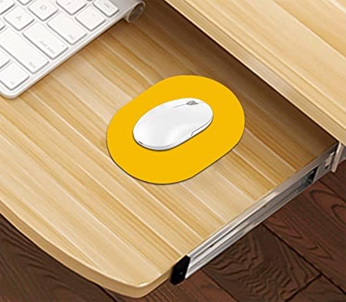 Small Mouse Pad, Portable, Waterproof and Non-Slip Rubber Bottom, Unisex, Wireless Mouse, Laptop Keyboard Tray, Office Travel Yellow 5.5X7.5 Inch