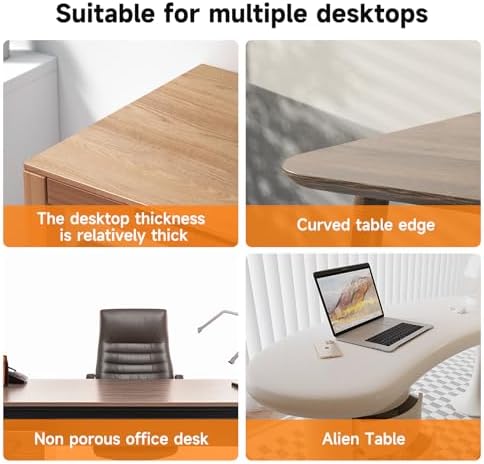 Pholiten Dual Monitor Stand with Wooden Base
