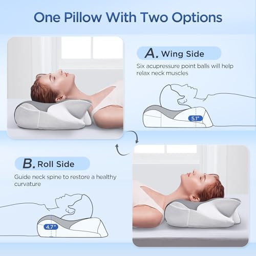Ergonomic Cervical Neck Pillow for Neck Pain Relief