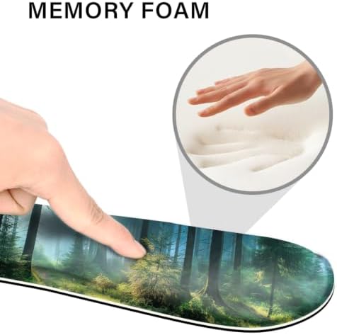 Desk Pad and Keyboard Wrist Rest, Large Mouse Pad + Keyboard Pad+Mouse Wrist Support, Non-Slip Desk Mat Protector for Office, Home 31.5×11.8 Inches Forest