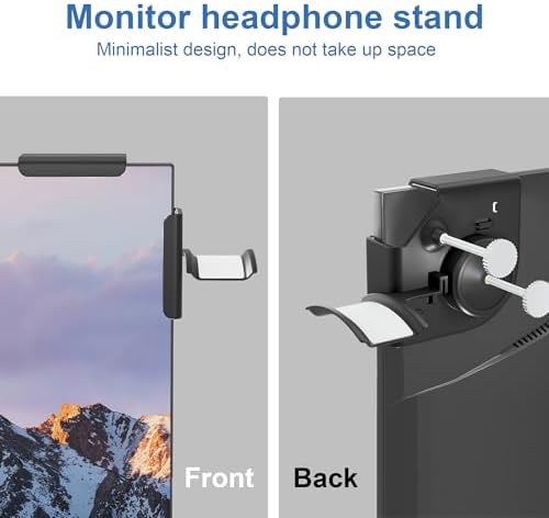 Headphone Holder for Screen (black)
