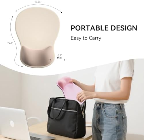 Ergonomic Mouse Pad with Wrist Rest Cute Mousepad Wrist Support