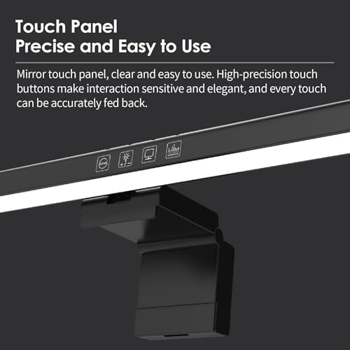 BY-J PC Screen Lamp with Remote Control, Adjustable Screen Light Automatic Dimming, LED USB Computer Lamp 15.7 in Monitor Light Bar Lighting for Office Gaming