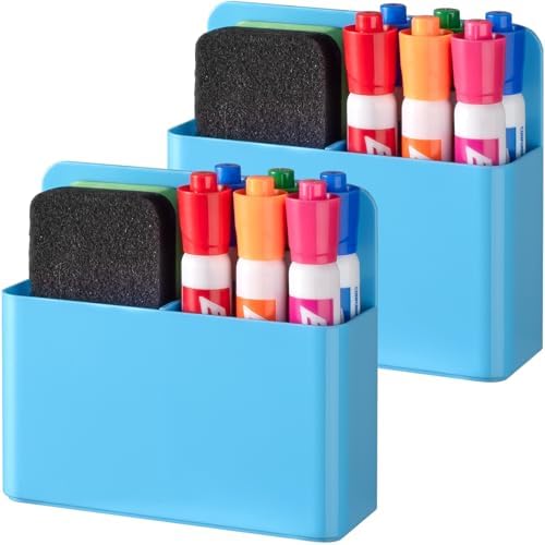 BEYGORM Plastic Magnetic Pen Holder, Powerful Magnet, 2 Pack