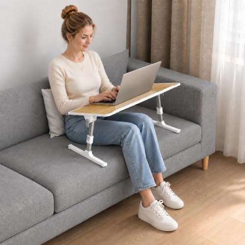 Adjustable Lap Desk, Foldable Laptop Desk for Bed, X-Large Lap Table
