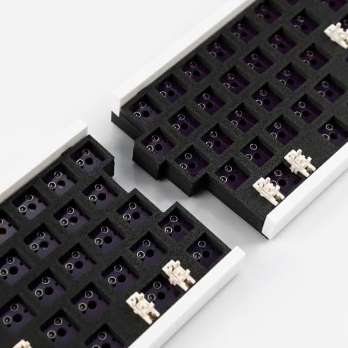 YMDK WHKB Wireless Split Mechanical Keyboard, 2.4G Ergonomic Split Hot Swap Keyboard, Programmable Vial Gaming Keyboard Kit
