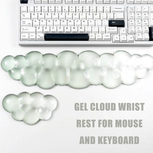 Gel Keyboard and Mouse Wrist Rest, Cloud Wrist Pad for Computer Keyboard