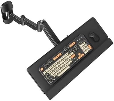 Extra Long Keyboard Wall Mount, 26 Inch Wall Mount Keyboard and Mouse Tray