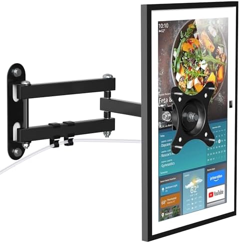 PlusAcc Wall Mount for Show 15 & 13-27 Inch Monitors TVs, Adjustable Shelf
