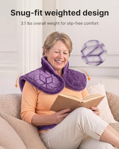 RENPHO Weighted Heating Pad for Neck, Shoulders & Back, Christmas Gift